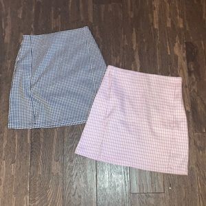 Plaid skirt bundle